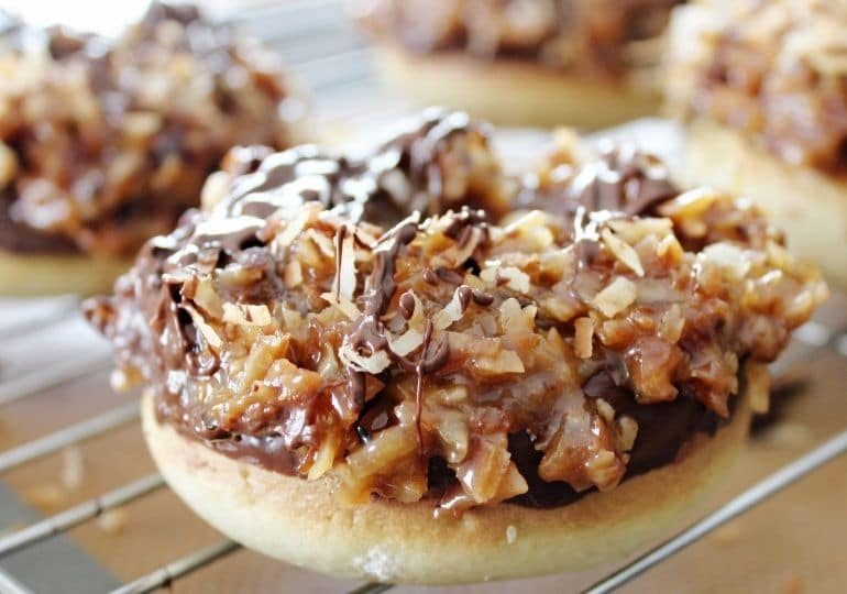 Girl Scout Inspired Samoa Donuts