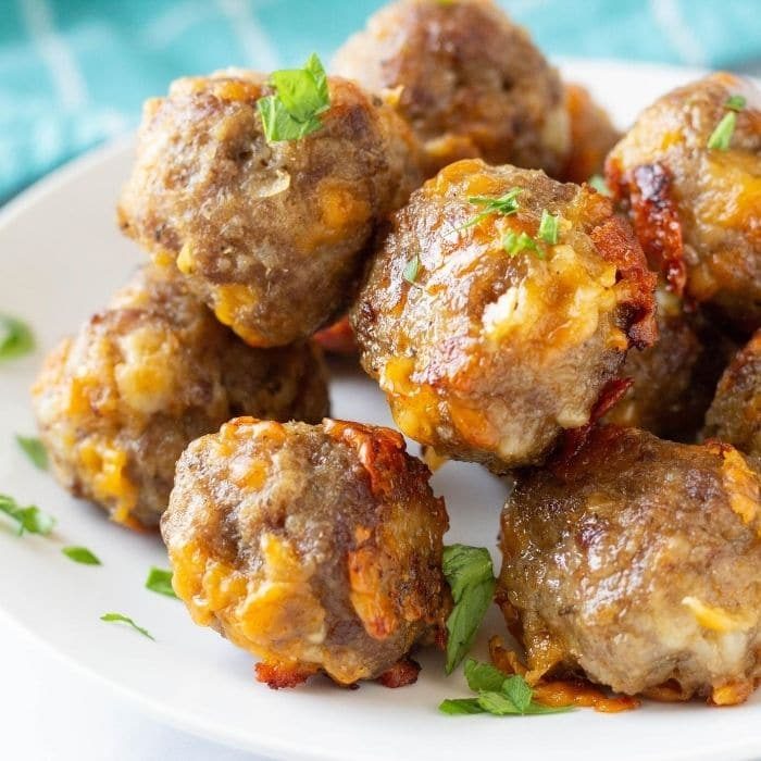 Sausage Balls Made, plus Bisquick, freezer Friendly