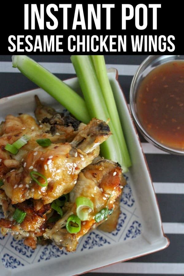 Instant Pot Sesame Chicken Wings
