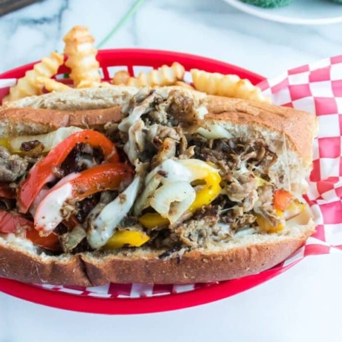 Skillet Shaved Steak Sandwich