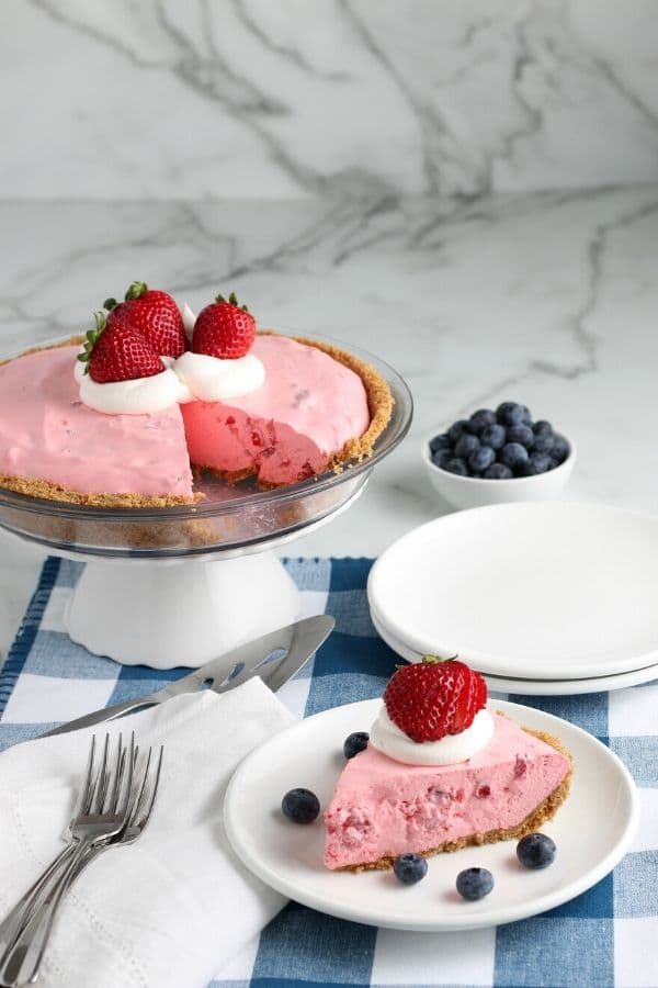 & Strawberry Jello Pie