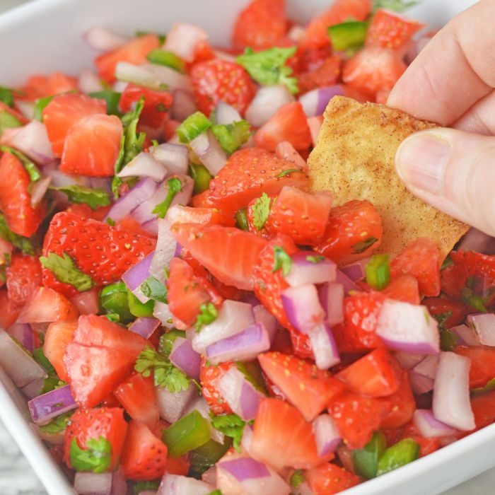 Strawberry Salsa, plus jalapenos