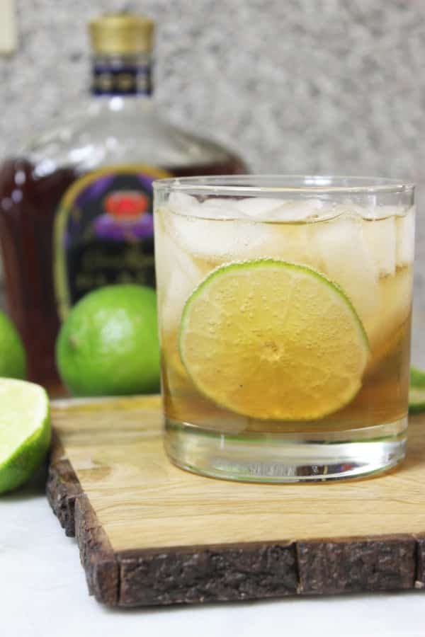 Whiskey And Ginger Ale, plus a splash of lime