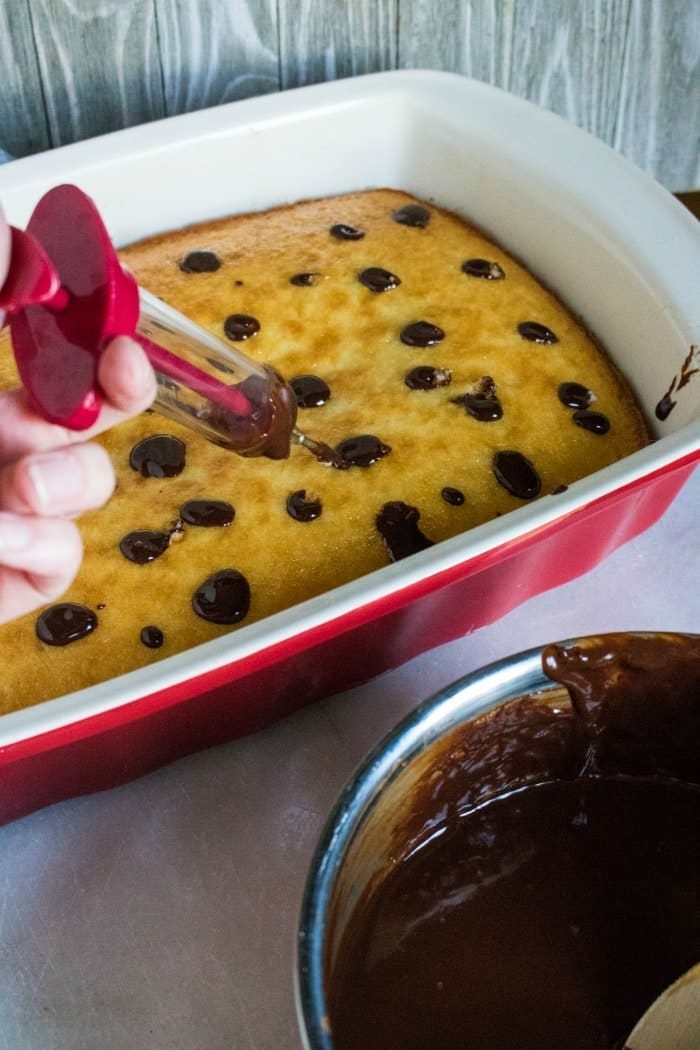 chocolate ganache poke cake recipe