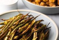 Crispy Air Fryer Okra Fries and Breaded