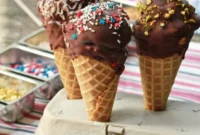 Chocolate Dipped Dream Cones