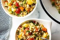 Vibrant Couscous Salad with Zesty Pickles