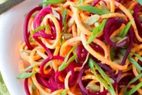 Vibrant Beet and Sweet Potato Slaw