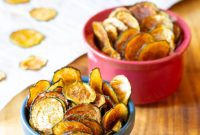 Golden Baked Zucchini Crisps