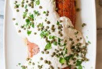 Zesty Salmon with Horseradish Cream