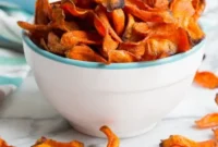Crispy Baked Carrot Crisps