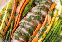 Zesty Chimichurri Pork Tenderloin with Hearth-Roasted Vegetables