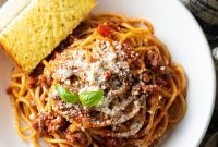 The Perfect Homemade Spaghetti and Meat Sauce