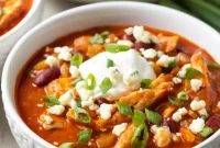 Buffalo Chicken Chili: Stovetop, Slow Cooker, and Instant Pot