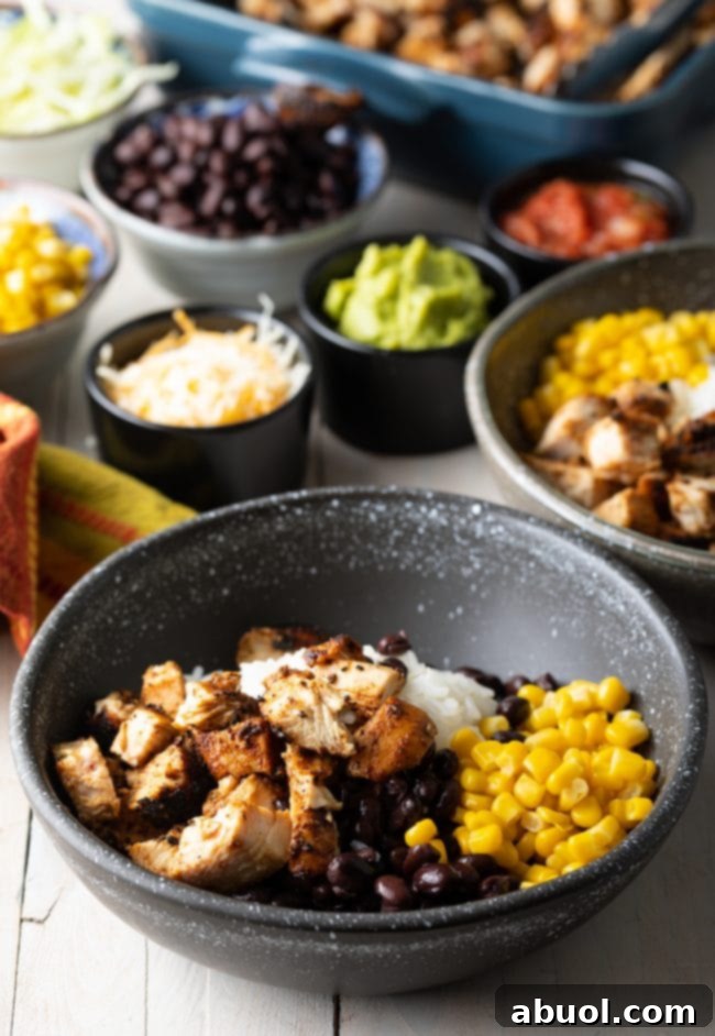 how to assemble a burrito bowl