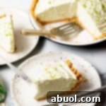 A delicious slice of No-Bake Key Lime Pie.