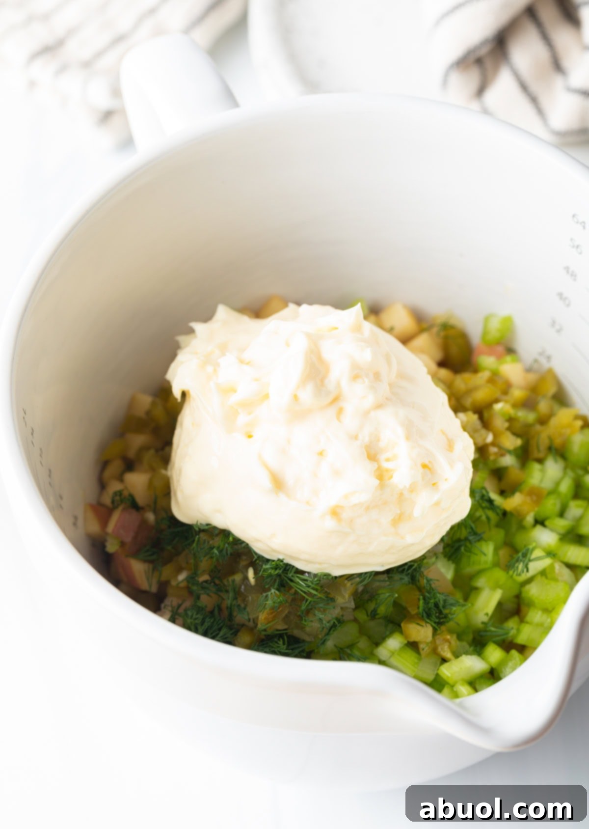 Sweet pickle relish, adding a tangy and slightly sweet dimension to the mix.