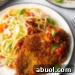 Italian Chicken Cutlets with pasta