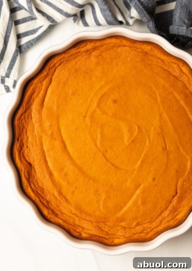 top view baked carrot casserole