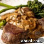 Cheesecake Factory's Iconic Steak Diane 9 Steak Diane finished dish