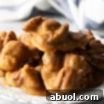 Finished Easy Cinnamon Pecan Pralines