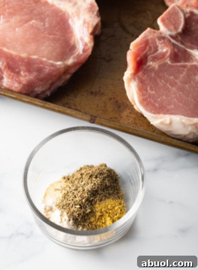 A mix of fresh spices in a glass ramekin, ready for making a delicious dry rub.