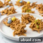 easy no bake cookie nests