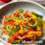 Colorful Pepper Medley 12 Thumbnail image of the crunchy bell pepper salad.
