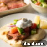 Savory Spiced Beef Shawarma 15 Final view loaded beef shawarma wrap from recipe.