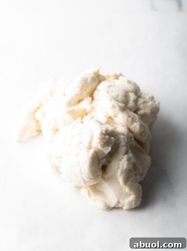 Loose pile of mash for candy on a white background.