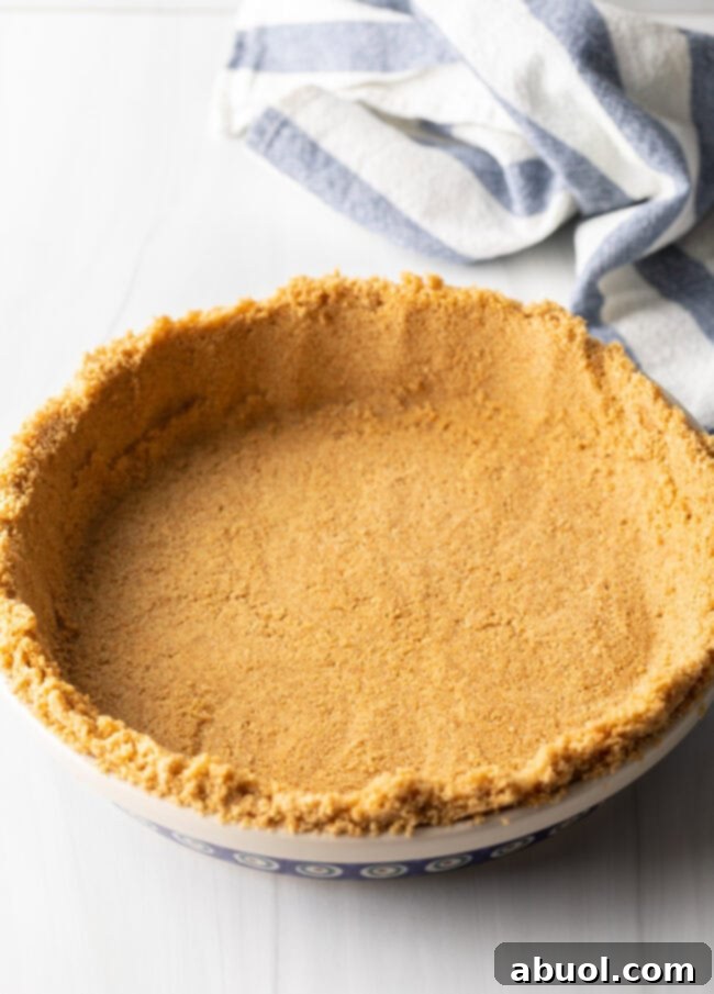 Graham cracker pie crust.