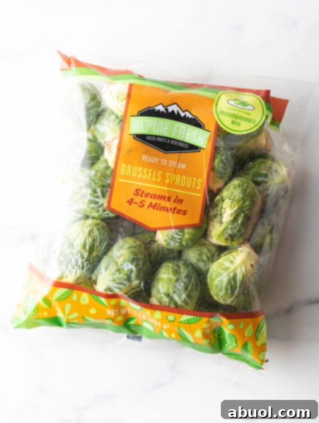 Bag of whole sprouts.