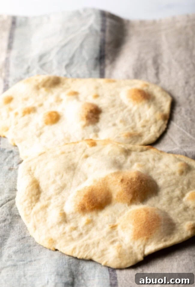Two pieces of unleavened bread laying on a gray background.