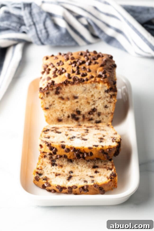 Easy 3-Ingredient Ice Cream Bread 12 Top down ice cream bread loaf in slices.