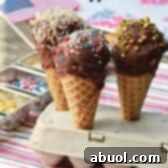 Chocolate Dipped Ice Cream Cones Recipe