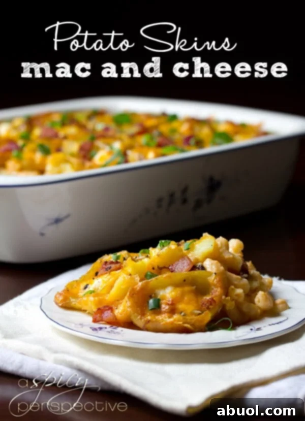 Crispy Baked Potato Skins with Creamy Mac and Cheese Filling