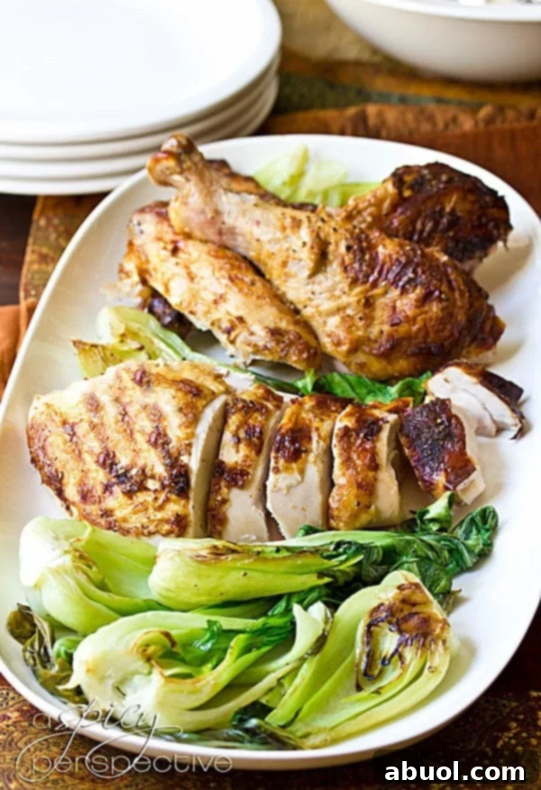 Asian Turkey with bok choy