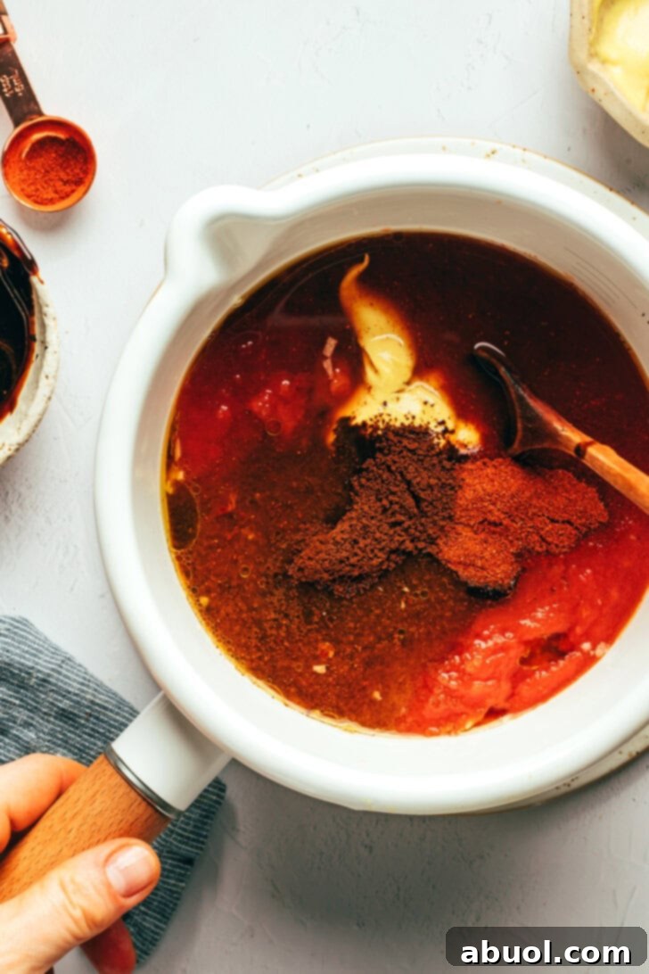 making bbq sauce