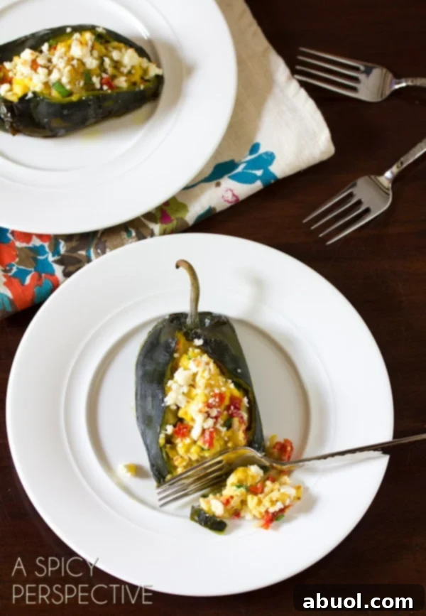 Stuffed Poblano Peppers