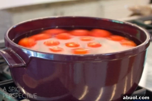 Blanching Tomatoes