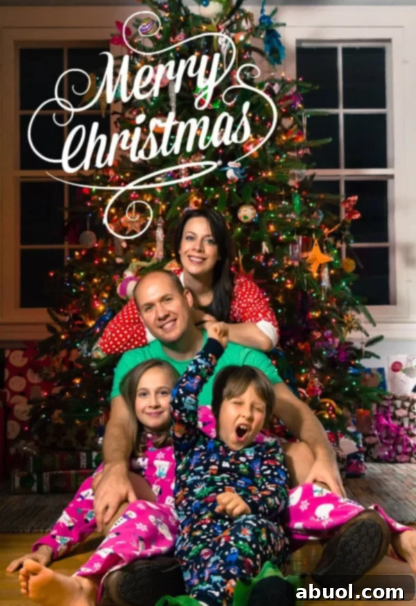 Merry Christmas! A family photo celebrating the holiday season with joy and warmth.