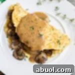 Irish Boxty Potato Pancakes with Sauteed Mushrooms and Whiskey Gravy