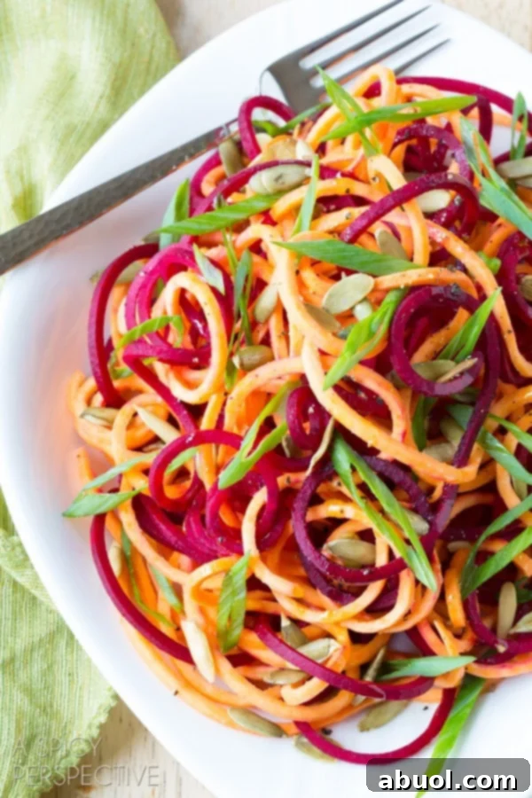 Easy Raw Beet and Sweet Potato Salad #salad #healthy #raw #sweetpotatoes #beets