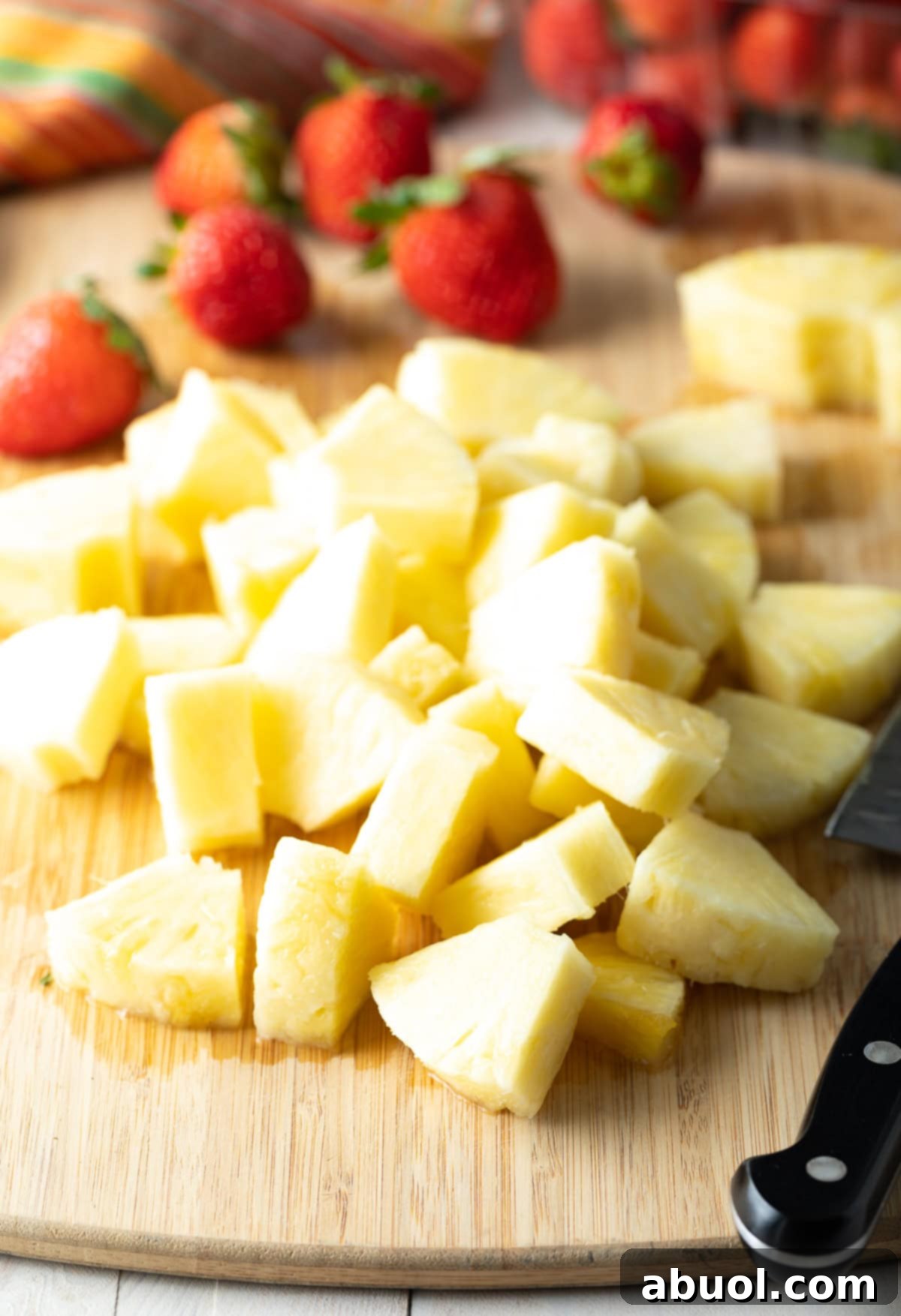 How To Make Agua Fresca with Strawberries and Pineapple 