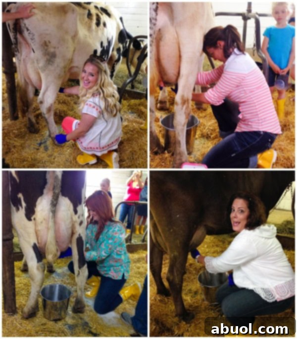 Milking Competition at Blue Diamond Dairy: Fun on the Farm