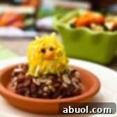 A small image of the finished Easter Rice Krispies Chicks in Nests