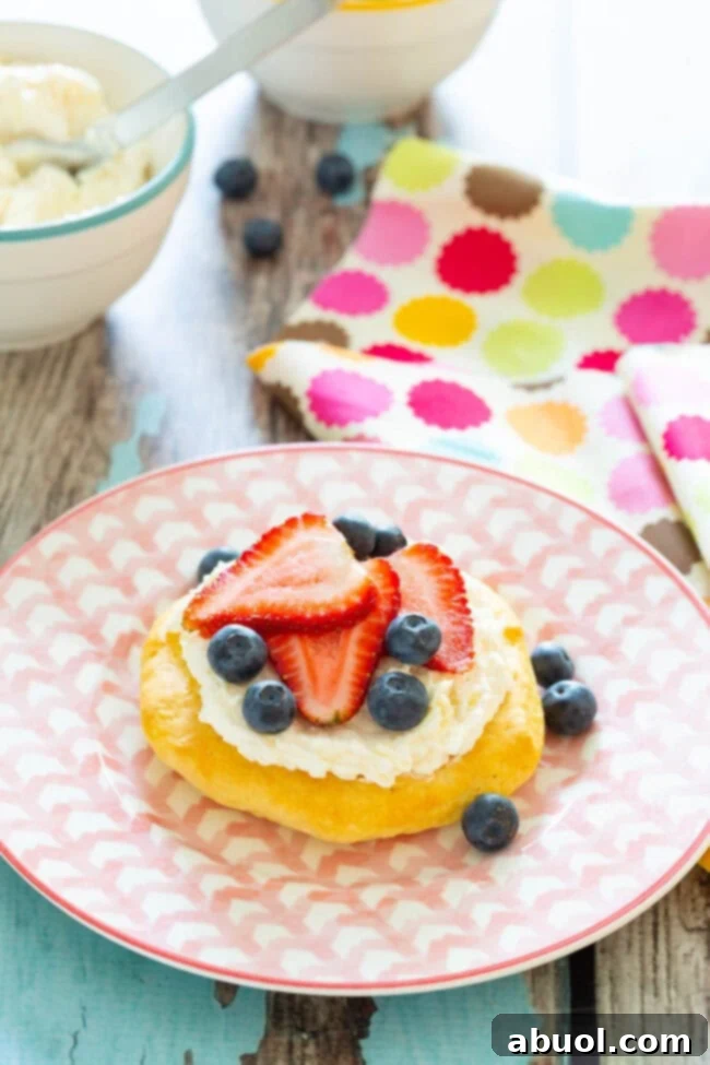 Simple Breakfast Pizza on a plate, ready to be eaten.