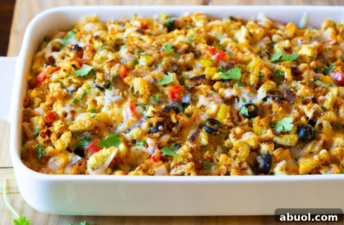 thanksgiving stuffing after baking