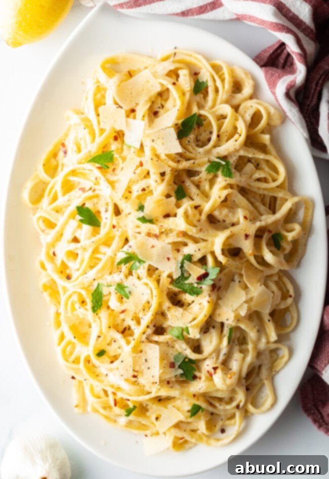 Homemade Fettuccine Alfredo Recipe - Perfect Christmas Pasta dish