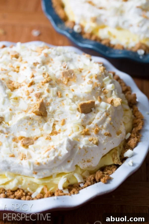Ready lemon cream pie topped with garnishes, vibrant and appealing.